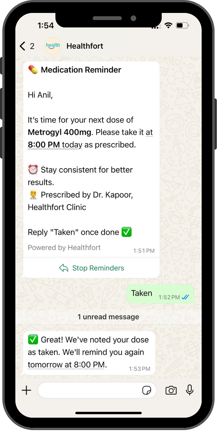 WhatsApp Medication Reminders
